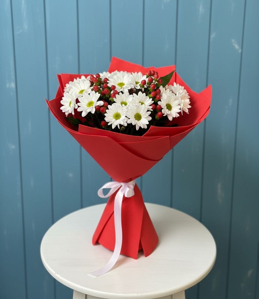 Букет цветов из: Хризантемы в Ашитково