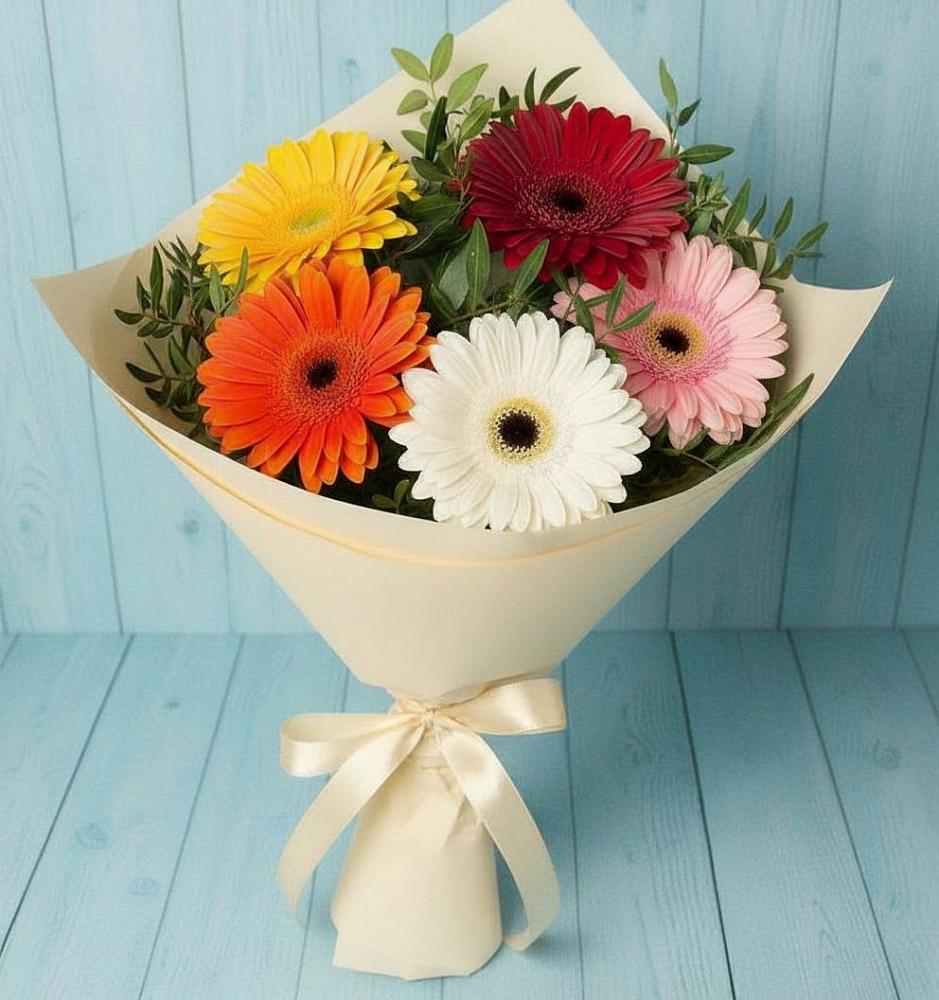 Букет цветов из: Герберы в Ашитково