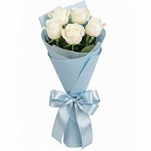 Букет 5 Белых роз Проуд в Ашитково