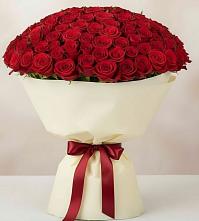 Букет 101 Красная роза Милано в Ашитково