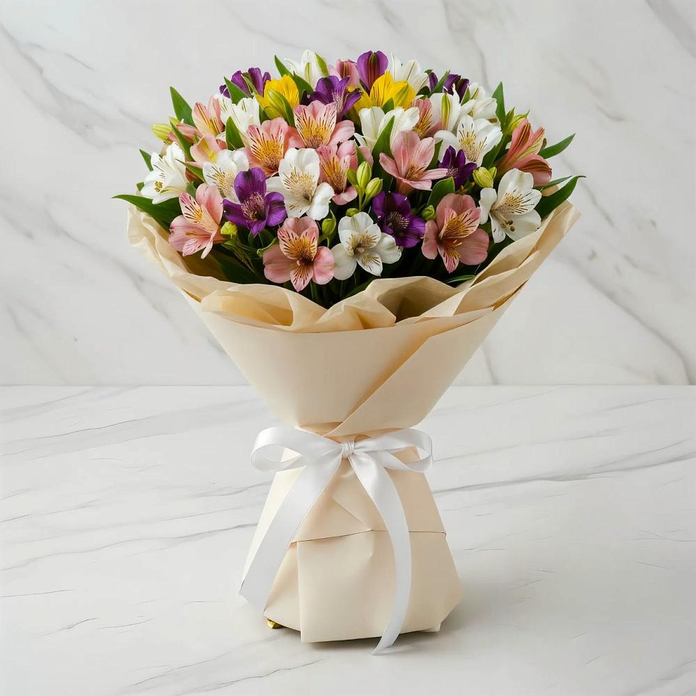 Букет цветов из: Альстромерии в Ашитково