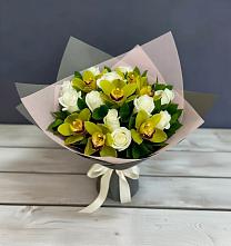 Букет цветов из:  Орхидеи и Розы в Ашитково