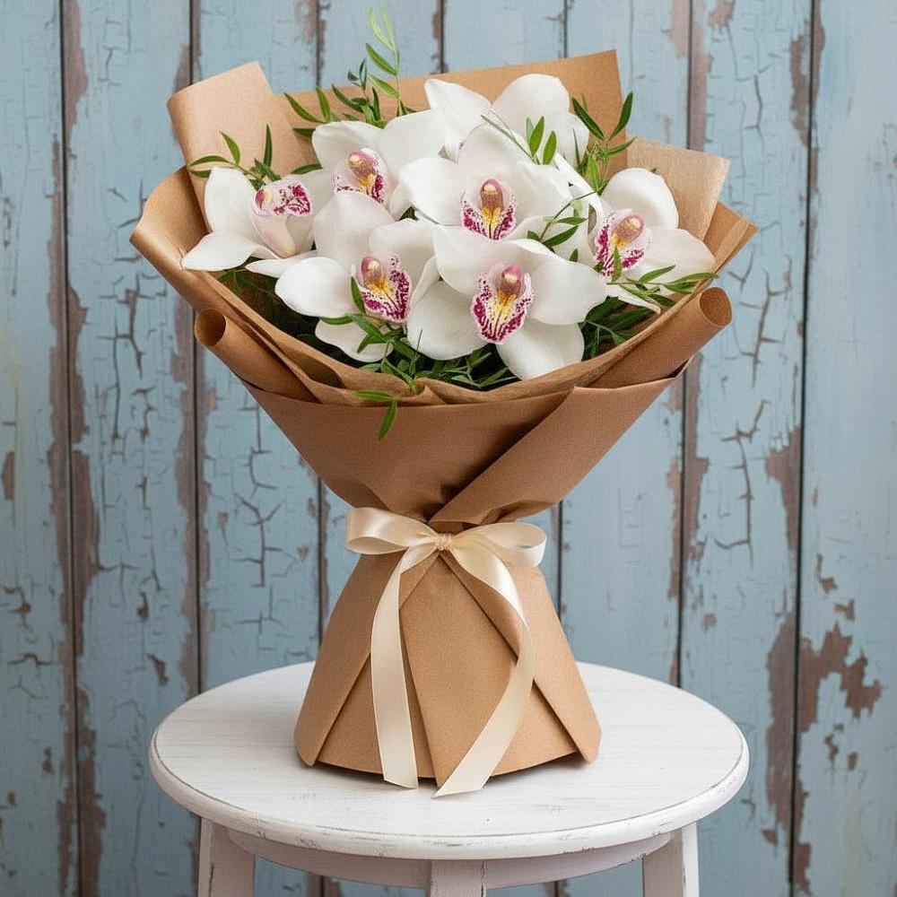 Букет цветов из: Орхидеи и Розы в Ашитково