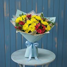 Букет цветов из:  Альстромерии и Хризантемы в Ашитково