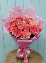 Букет 15 Розовых роз Равель #REPLACE_PRED# Ашитково