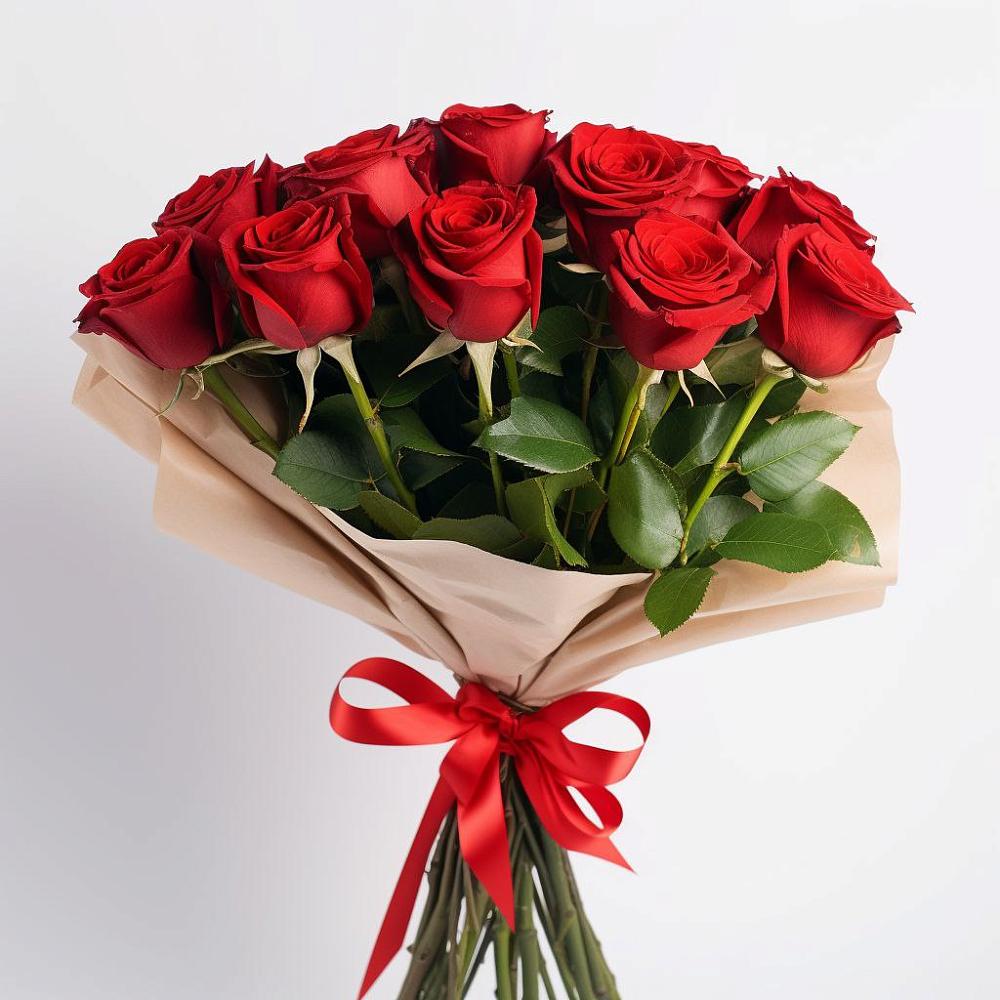 Букет 11 Красных роз Эдлесс Лав в Ашитково